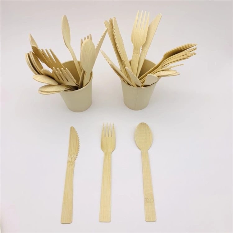 170mm Bamboo Cutlery Set Fork for Party Use