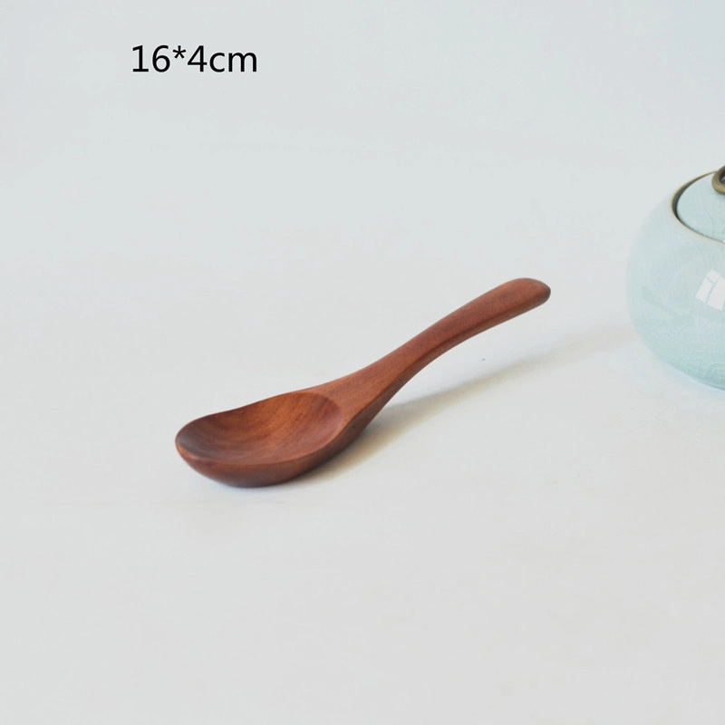 Creative Wooden Spoon with Logo Engraving for Children′s Wooden Spoon Soup Spoon Coffee Spoon